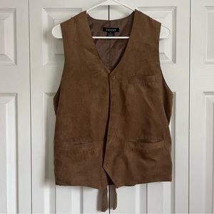 Tan Suede Vest